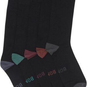 Bamboo Black Crew Socks - 5 Pairs
